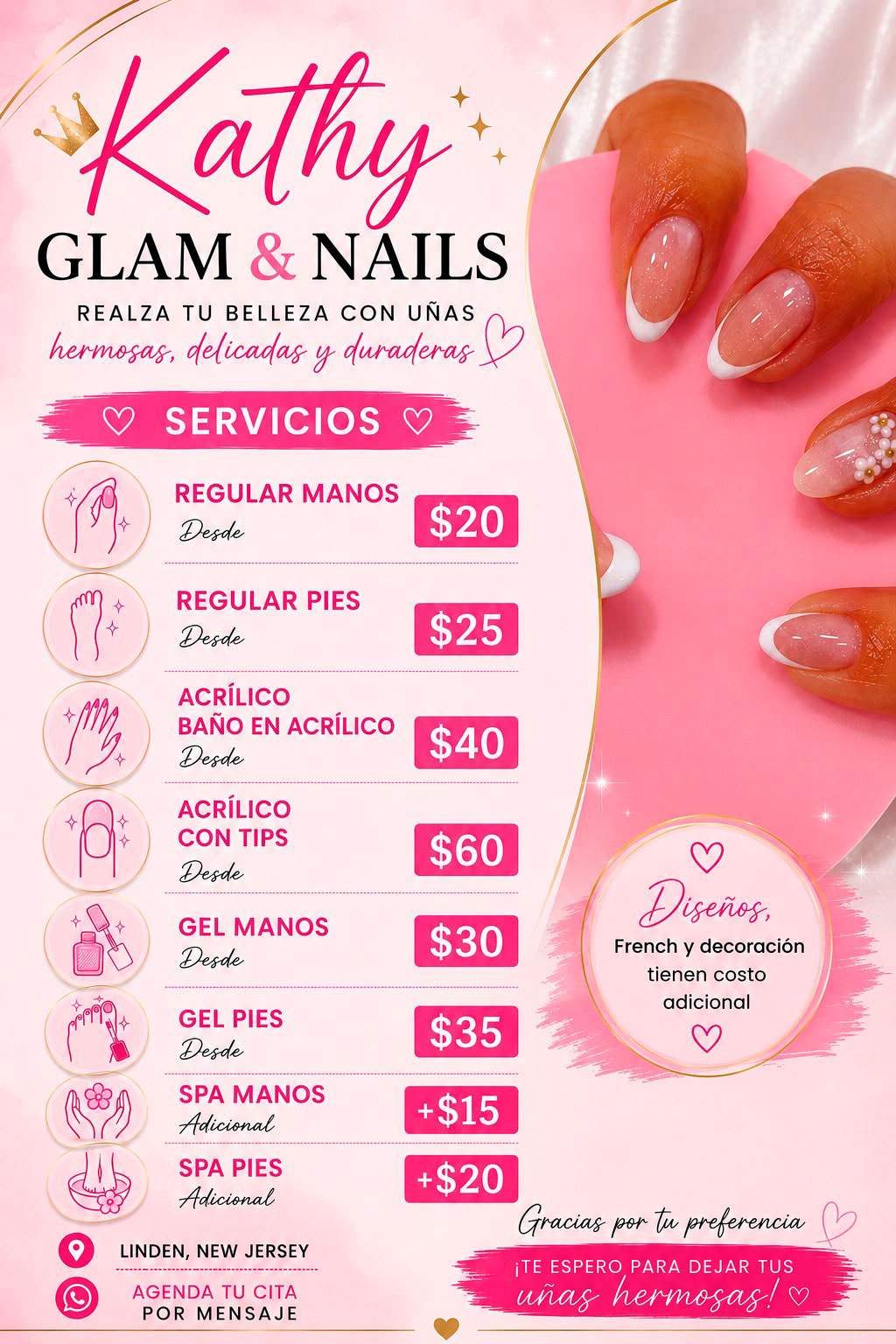 Menú de Uñas